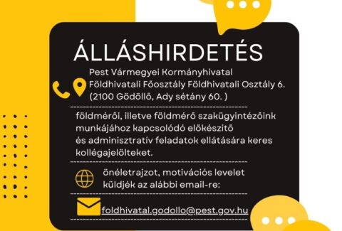 Álláshirdetés Földhivatal_Gödöllő_2025_0701