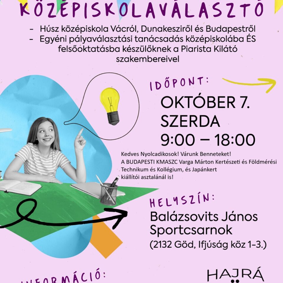 GÖD Közéiskolaválasztó 2026 okt.7.