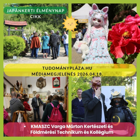 Japánkerti Élménynap 2026 cikk tudománypláza.hu médiamegjelenés