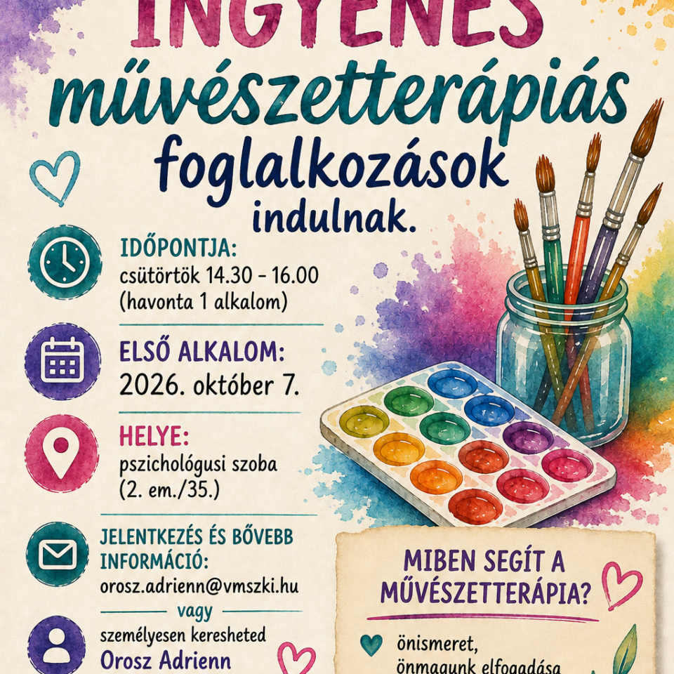 Művészetterápia plakát