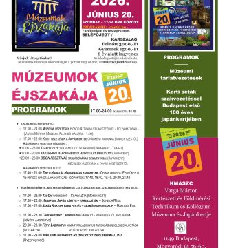 PlakÁt programok múzeumok Éjszakája 2026 kép
