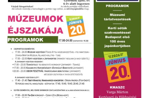 PlakÁt programok múzeumok Éjszakája 2026 kép