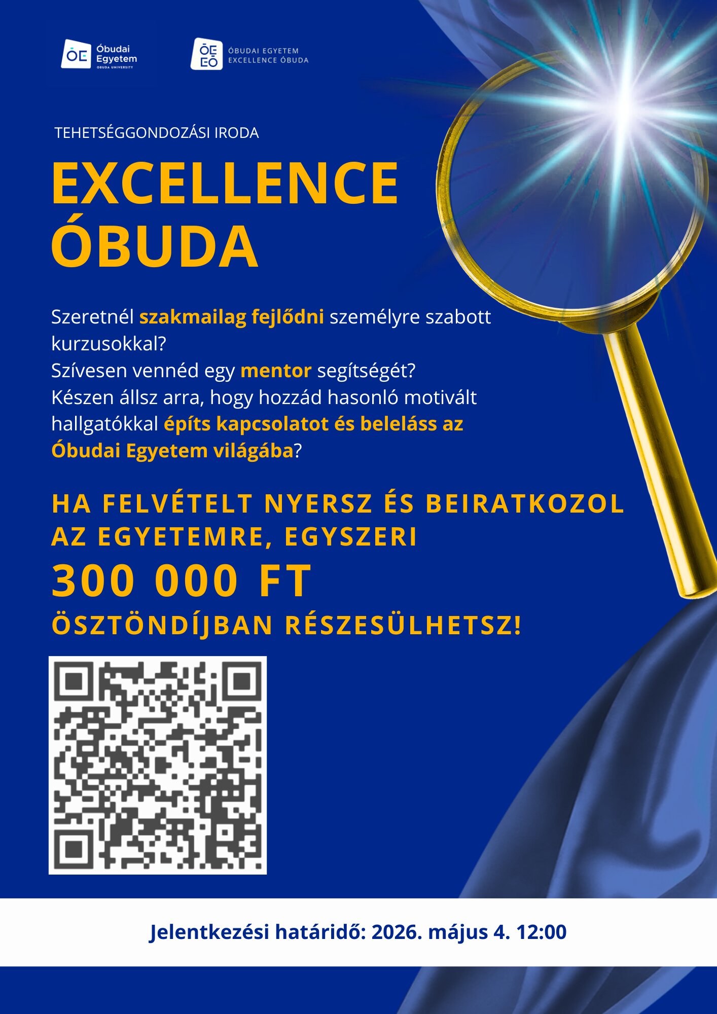 Pályázat Óbudai egyetem 2026