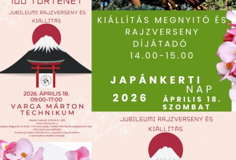 Rajzverseny díjátadó és kiállítás megnyitó japánkerti nap 2026