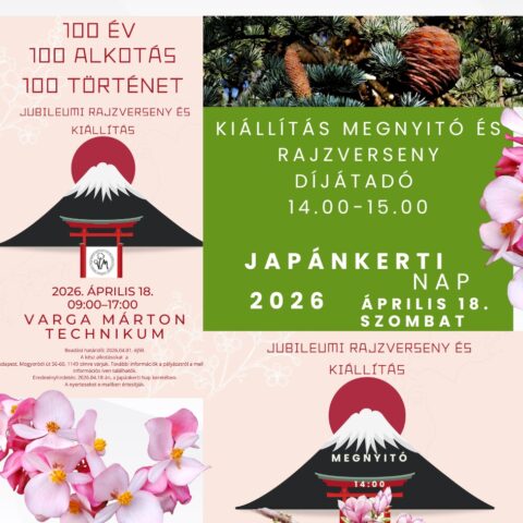 Rajzverseny díjátadó és kiállítás megnyitó japánkerti nap 2026