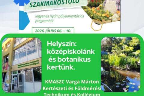 Szakmakóstoló tábor 2026 megkezdődött