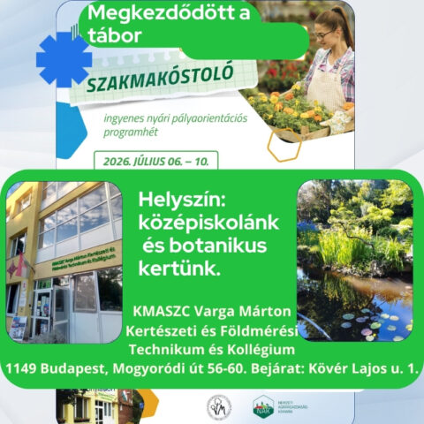 Szakmakóstoló tábor 2026 megkezdődött