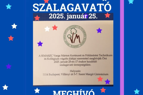 Szalagavató meghívó 2025. 01. 25.