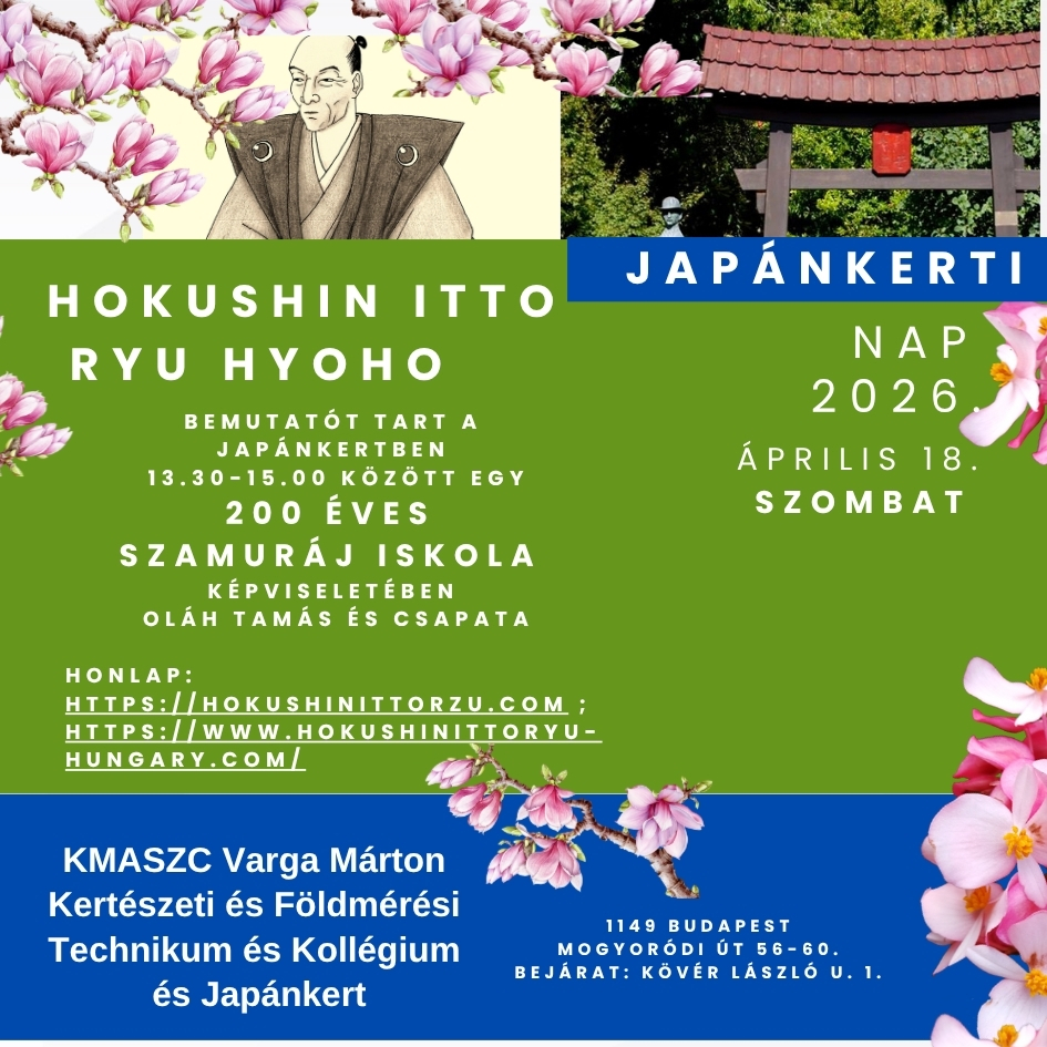 Szamuráj iskola bemutató japánkerti nap 2026