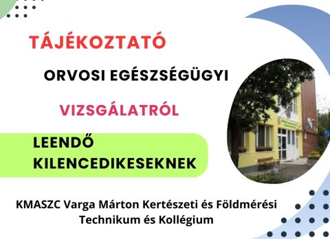 Tájékoztató orvois egészségügyi vizsgálatról - borítókép