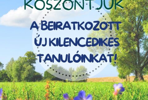 köszöntjük új kilencedikeseinket!