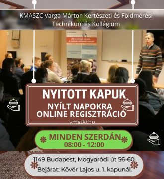 online regisztráció nyitott kapuk