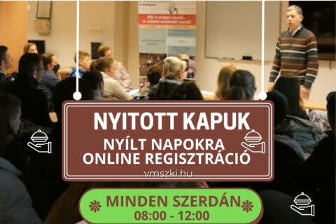 online regisztráció nyitott kapuk