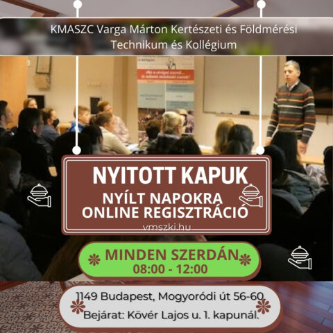 online regisztráció nyitott kapuk
