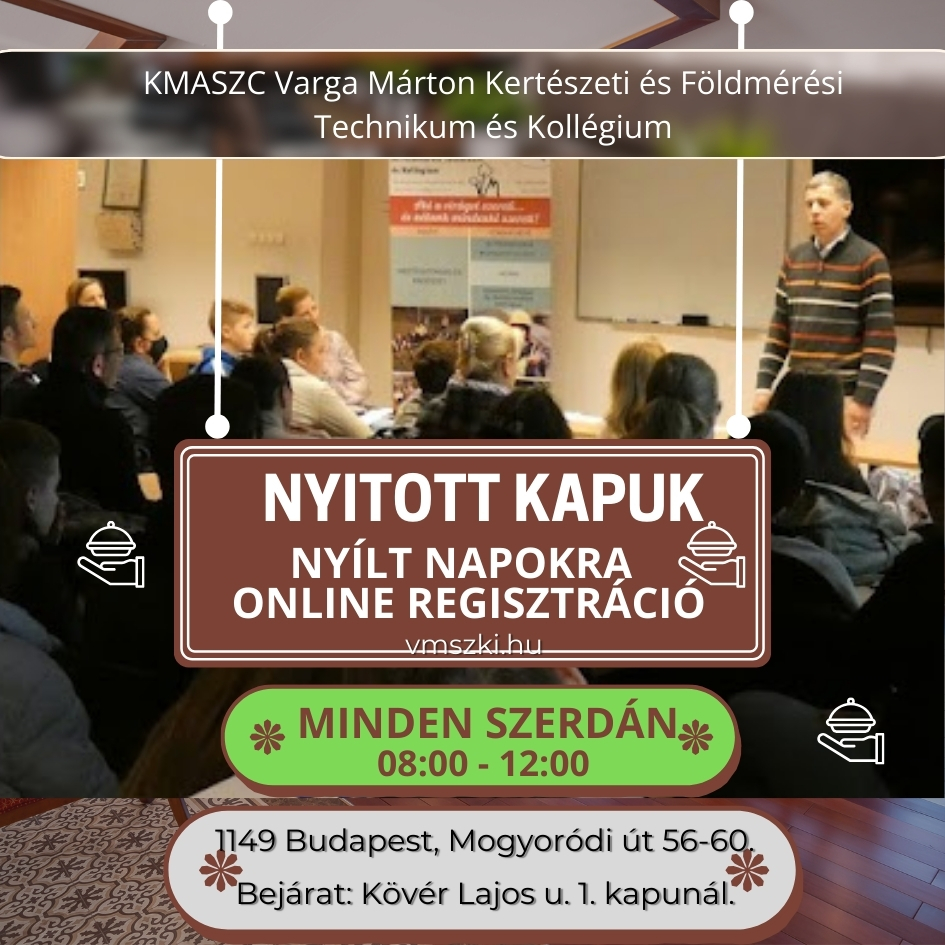 Online regisztráció nyitott kapuk